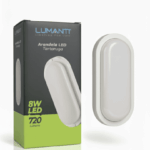 Arandela tartaruga branca LED 8W 3000K Lumanti - Imagem 2