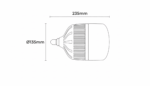 Lâmpada LED bulbo T135 100W 3000K E27 bivolt Lumanti - Imagem 7