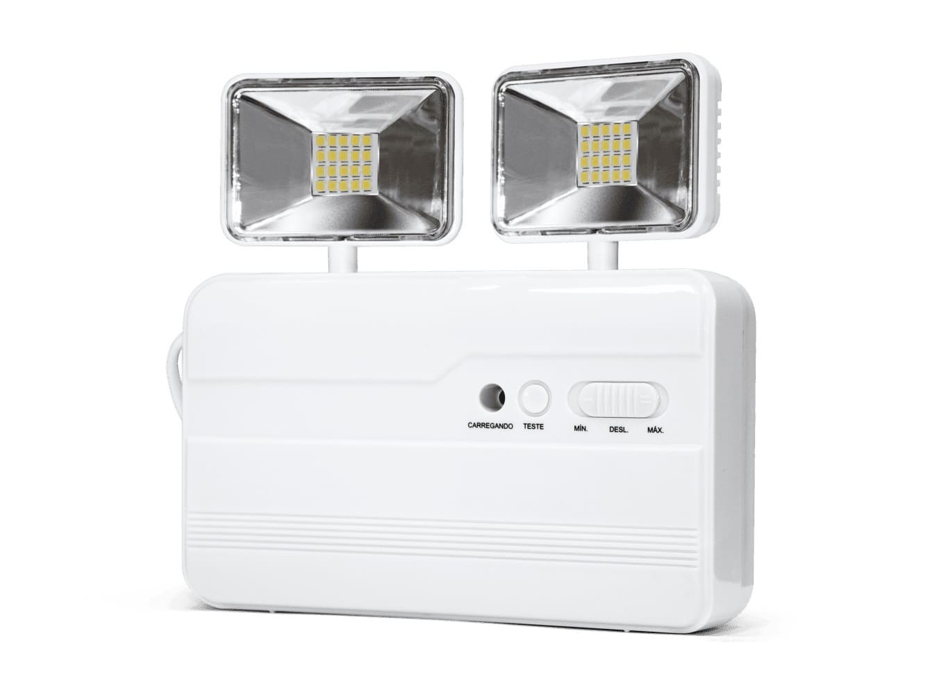 LLE1200E.jpg Luminária de emergência LED 8W 2 faróis Lumanti - Imagem 1