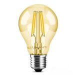 Lâmpada vintage A60 LED filamento 4W 2400K âmbar Lumanti