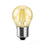 Lâmpada vintage G45 LED filamento 4W 2400K âmbar Lumanti