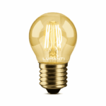 Lâmpada vintage G45 LED filamento 4W 2400K âmbar Lumanti - Imagem 2