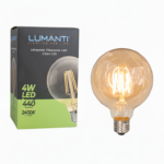 Lâmpada vintage G95 LED filamento 4W 2400K âmbar G9 Lumanti - Imagem 3