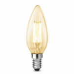 Lâmpada vintage vela C35 LED filamento 4W 2400K âmbar E14 Lumanti - Imagem 2