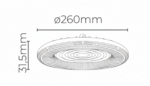 Luminária High Bay UFO LED 100W 5500K IP66 Lumanti - Imagem 6
