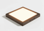 Luminária LED Flat alumínio sobrepor quadrada preto 24W 3000K 275x275mm Lumanti - Imagem 2