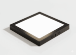 Luminária LED Flat alumínio sobrepor quadrada preto 24W 4000K 275x275mm Lumanti - Imagem 2
