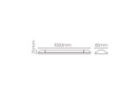 Luminária Slim Fit LED 36W 6500K 1000x65x25mm Lumanti - Imagem 7