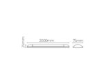 Luminária Slim Fit LED 72W 6500K 2000x75x25mm Lumanti - Imagem 6