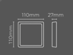 Luminária LED Backstage sobrepor quadrada 6W 3000K 110x110mm Lumanti - Imagem 7