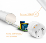 Lâmpada tubular LED T8 120cm 18W 4000K bivolt Lumanti - Imagem 4