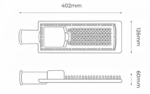 Luminária pública LED Urbana 100W 5000K bivolt Lumanti - Imagem 3
