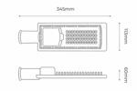 Luminária pública LED Urbana 50W 5000K bivolt Lumanti - Imagem 3