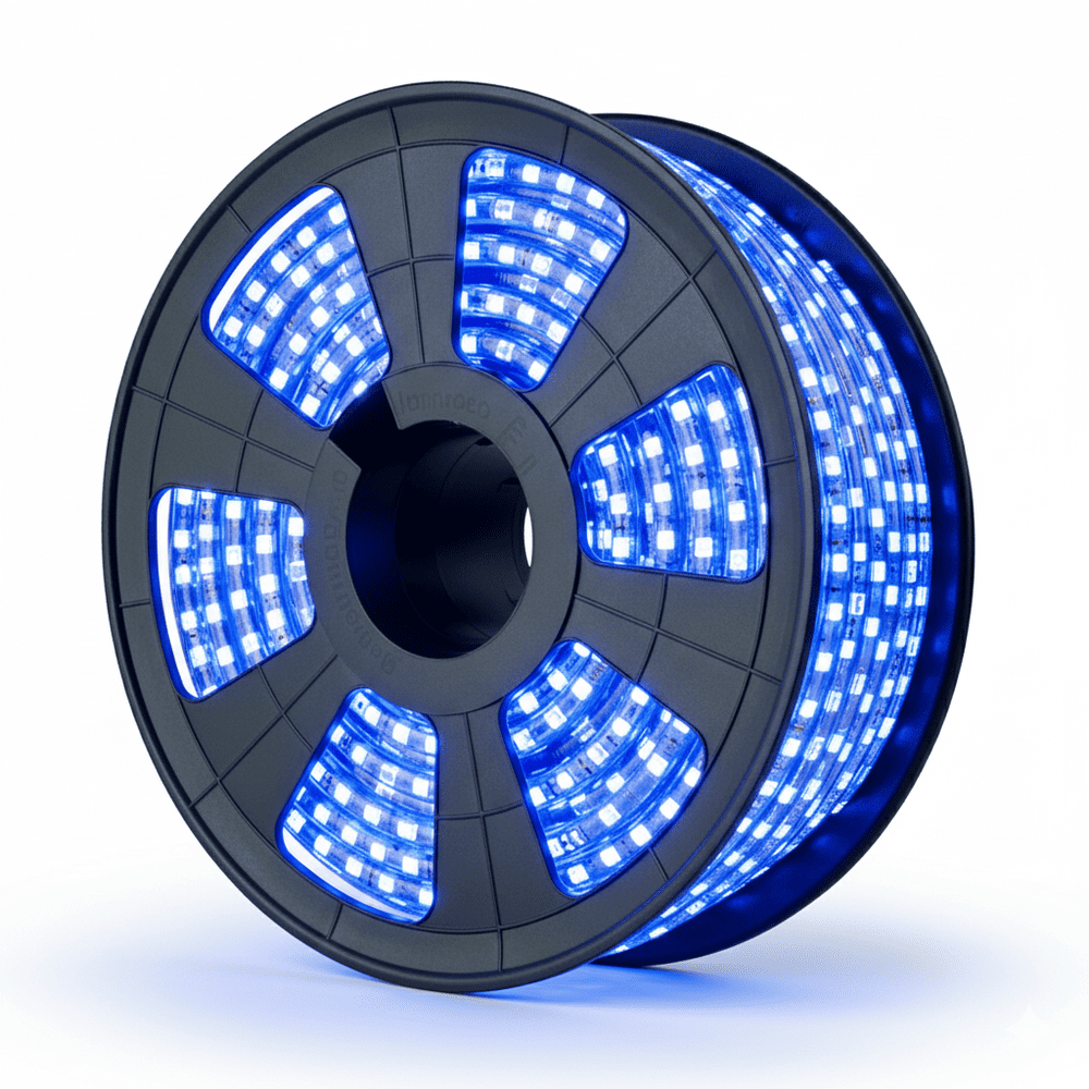 AZUL.png Mangueira luminosa LED 10mm 2 fios azul 220V Lumanti - Imagem 1