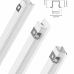 Perfil de alumínio embutir 19x11mm 3m branco fosco Lumanti - Imagem 2