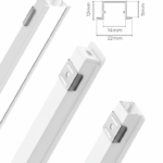 Perfil de alumínio embutir 22x12mm 3m branco fosco Lumanti - Imagem 2