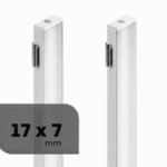 Perfil de alumínio sobrepor 17x7mm 3m branco fosco Lumanti