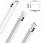Perfil de alumínio sobrepor 17x7mm 3m branco fosco Lumanti - Imagem 2