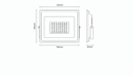 Refletor LED 150W 5500K branco frio bivolt 12000lm Lumanti - Imagem 6