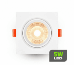 Spot de embutir LED 5W 3000K branco quente quadrado bivolt Lumanti - Imagem 2