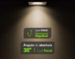 Spot de embutir LED 5W 4000K branco neutro quadrado bivolt Lumanti - Imagem 4