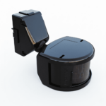 Sensor de presença frontal externo 180° microcontrolado preto bivolt Exatron spf0ex pt