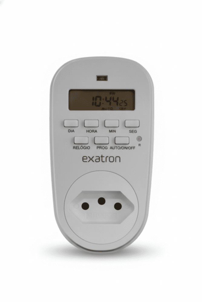 LETM4003.png Interruptor temporizado digital plugue tomada 10A 40 programas bivolt Exatron letm4003 - Imagem 1