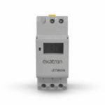 Interruptor temporizado digital trilho DIN 16A 40 programas bivolt Exatron letm4004