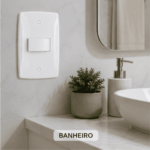 Interruptor 1 tecla simples com placa branca Blux Finesse 150665 - Imagem 2