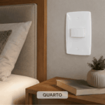 Interruptor 1 tecla simples com placa branca Blux Finesse 150665 - Imagem 3