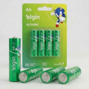 Pilha AA Alcalina Elgin com 4 (Pequena) – foto 2