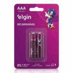 Pilha Recarregável AAA 900 mAh Elgin (Palito) com 2 – pilha recarregável aaa 900mah