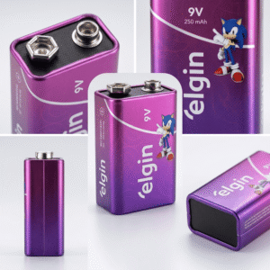Bateria 9V Recarregável Elgin para Microfone e Multímetro – foto 2