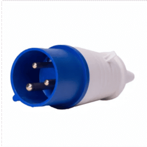 Plugue Industrial 32A 2P+T 220V IP44 azul