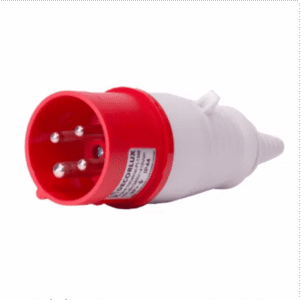 Plugue Industrial 16A 3P+T 380V IP44 vermelho