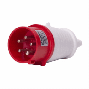 Plugue Industrial 16A 3P+N+T 380V IP44 vermelho