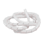 Organizador de Cabos Espiral 1" Branco (2m)