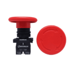 Botão de Emergência Cogumelo 60mm 1NF Vermelho