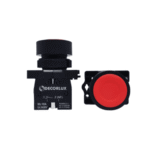 Botão de Comando Pulsador 22mm 1NF Vermelho