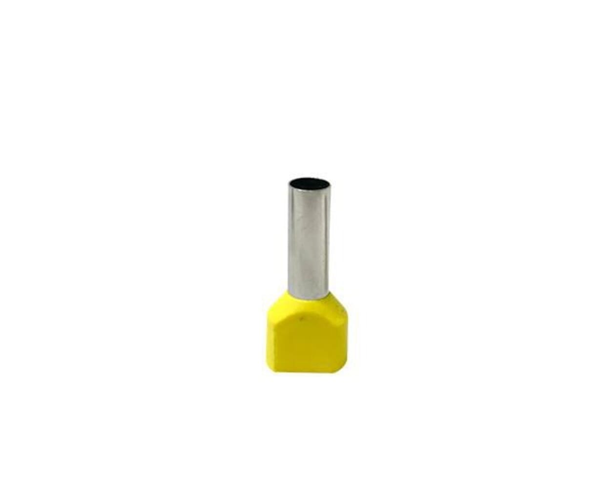 Terminal-Tubular-Ilhos-Duplo-2x60mmC2B2-Amarelo-100-un-TP2601.jpg Terminal Tubular Ilhós Duplo 2x6,0mm² Amarelo (100 un) - Imagem 1