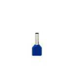 Terminal Tubular Ilhós Duplo 2x2,5mm² Azul (100 un)
