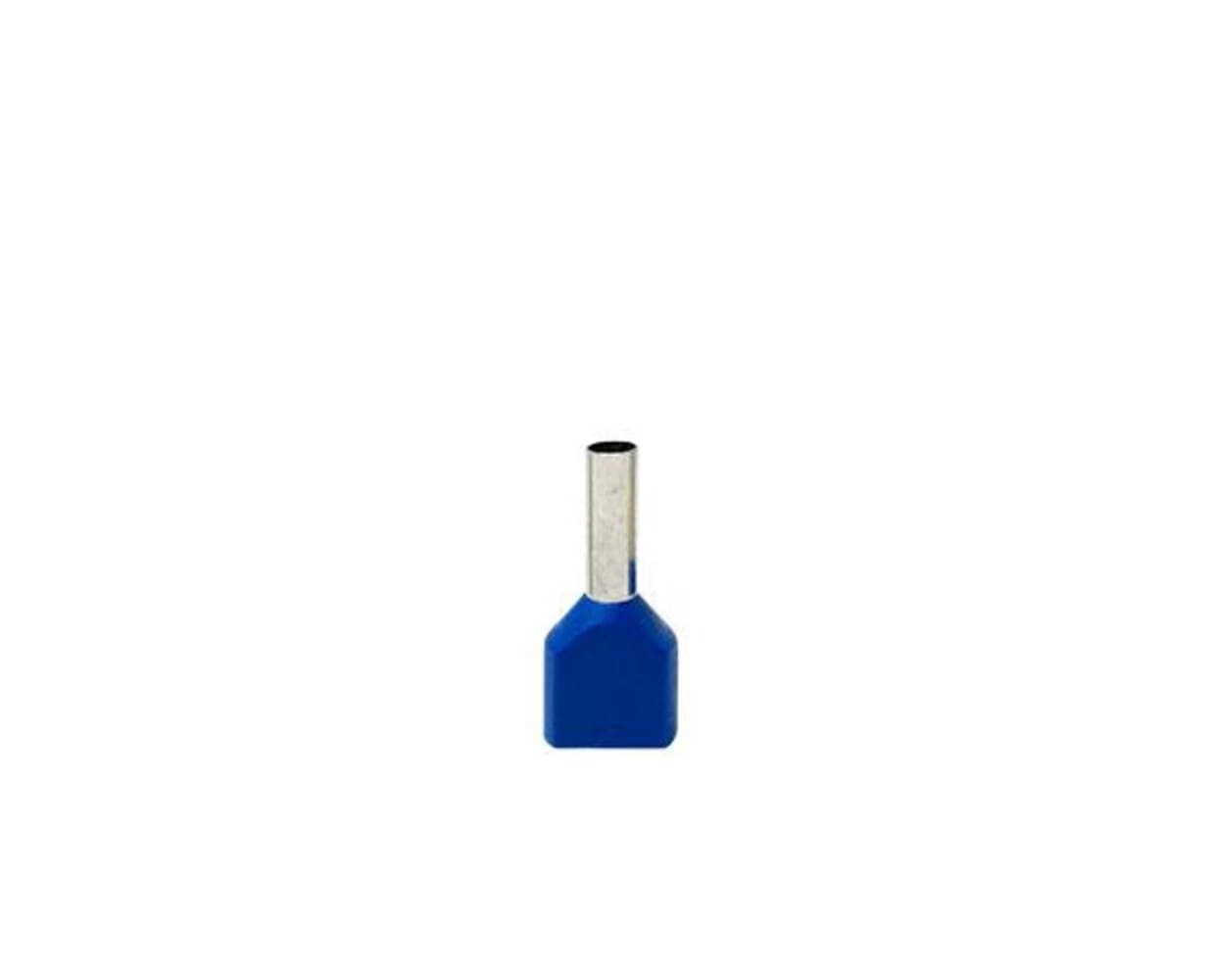 Terminal-Tubular-Ilhos-Duplo-2x25mmC2B2-Azul-100-un-TP2252.jpg Terminal Tubular Ilhós Duplo 2x2,5mm² Azul (100 un) - Imagem 1
