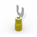 Terminal Garfo Forquilha M4 4,0-6,0mm² Amarelo (100 un)