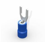 Terminal Garfo Forquilha M4 1,5-2,5mm² Azul (100 un)