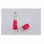 Terminal Bullet Macho 0,5-1,5mm² Vermelho (100 un)