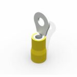 Terminal Anel Olhal M4 4,0-6,0mm² Amarelo (100 un)