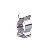 Abraçadeira de Aço 16mm para Lâmpada Tubular T5 Cromada