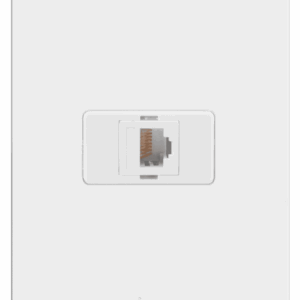 CONJUNTO TOMADA RJ45 CAT 5E BRANCO C/PLACA + SUPORTE - SIMON 20