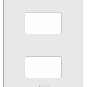 PLACA 4 x 2 - C/SUPORTE - 2 POSTOS SEPARADOS - BRANCO - SIMON 20