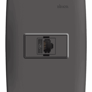 CONJUNTO 1 TOMADA RJ 11 4 FIOS - GRAFITE  - SIMON 30